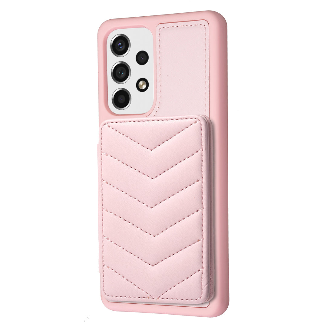 BF26 Card Holder Phone Shell For Samsung Galaxy A53 5G Anti-Scratch Kickstand Magnetic PU Leather TPU Phone Case BF26 Card Holder Phone Shell For Samsung Galaxy A53 5G Anti-Scratch Kickstand Magnetic PU Leather TPU Phone Case